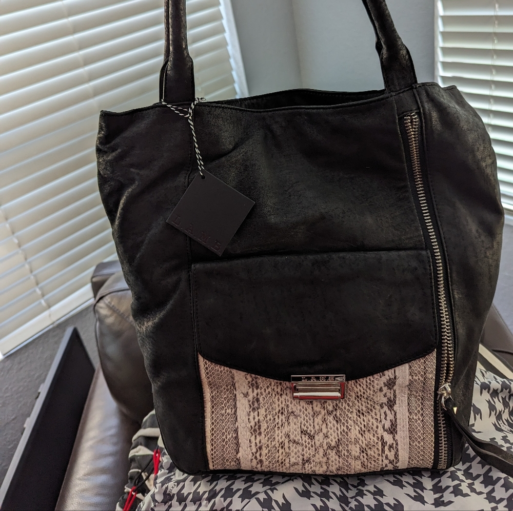 L.A.M.B Leather Tote